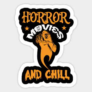 Horror Movies And Chill Sticker